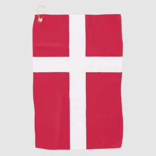 Serviette De Golf Golf Serviette avec drapeau du Danemark