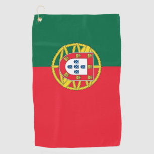 Serviette De Golf Golf Serviette avec drapeau du Portugal