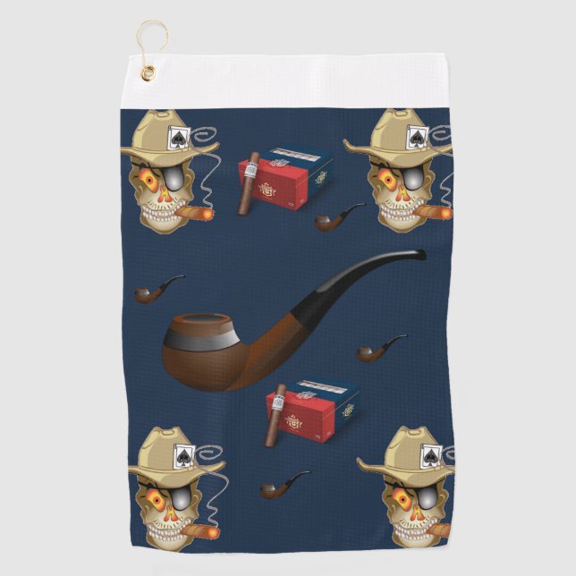 Serviette De Golf Golf Serviette Cigar (Devant)