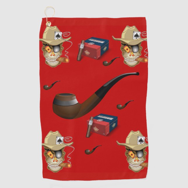 Serviette De Golf Golf Serviette Cigar (Devant)