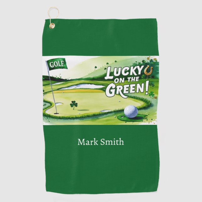 Serviette De Golf Golf St. Patrick's day (Devant)