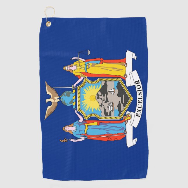 Serviette De Golf Golf Towel avec drapeau de New York (Devant)