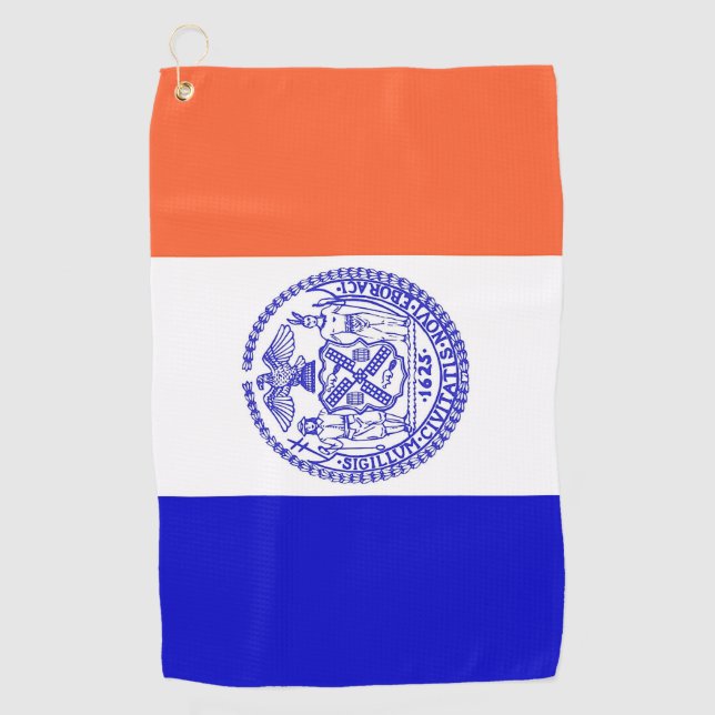 Serviette De Golf Golf Towel avec drapeau de New York City (Devant)