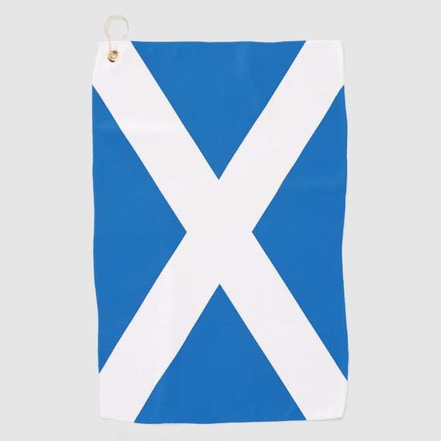 Serviette De Golf Golf Towel avec drapeau d'Ecosse, Royaume-Uni (Devant)