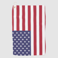 Golf Towel avec drapeau des États-Unis d'Amérique