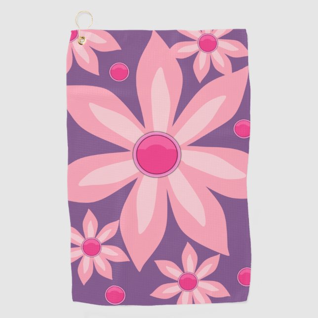 Serviette De Golf Golf Towel Floral (Devant)