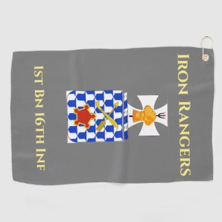 Serviette De Golf Golf Towel with Military Crest