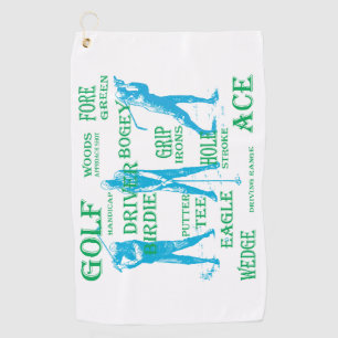 Serviette De Golf Golf Words Golfer