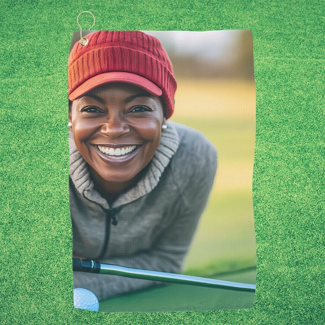 Serviette De Golf Golfeur-cadeau personnalisé photo (Créateur téléchargé)