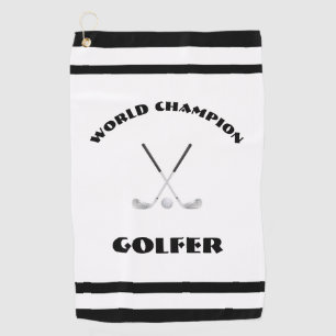 Serviette De Golf Golfeur de champion du monde