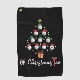 Serviette De Golf Golfeur de golf drôle de golf Oh Noël T-shirt