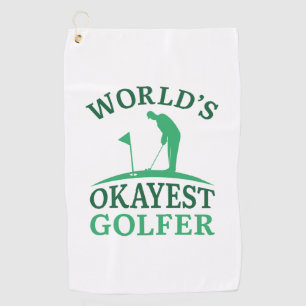 Serviette De Golf Golfeur le plus Okayest du monde