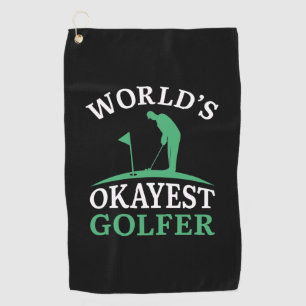 Serviette De Golf Golfeur le plus Okayest du monde