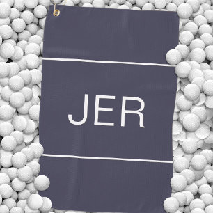 Serviette De Golf Golfeur Monogrammé Sport Moderne Professionnel Ble