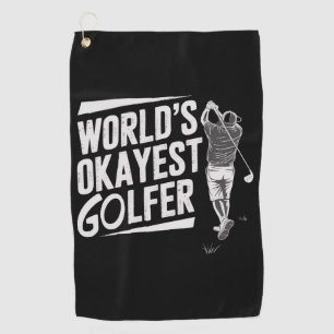 Serviette De Golf Golfeur moyen du monde amateur de golf drôle de go