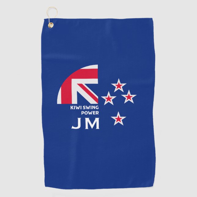 Serviette De Golf Golfeur néo-zélandais Kiwi (Devant)