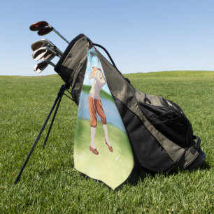 Serviette De Golf Golfeur Vintage personnalisé par la Riverbank