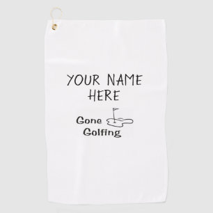 SERVIETTE DE GOLF **GOLFING FINI** CLUB** PERSONNALISÉ