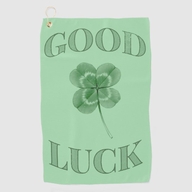 Serviette De Golf Good Luck Clover  (Devant)