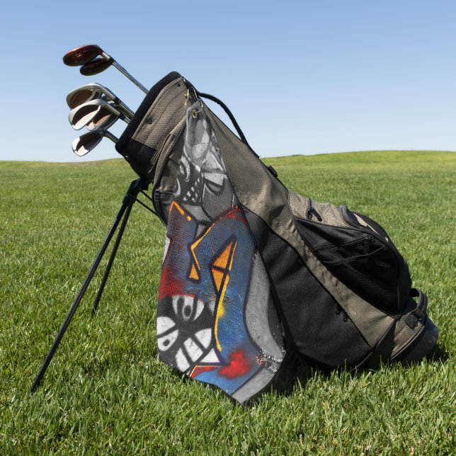 Serviette De Golf Graffiti 1 gtcnm (Vert)