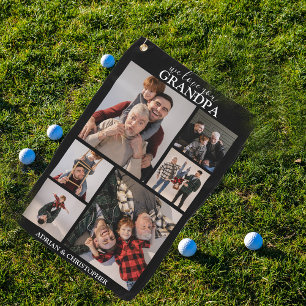 Serviette De Golf Grand-père moderne personnalisé 6 Photo Golf Tow