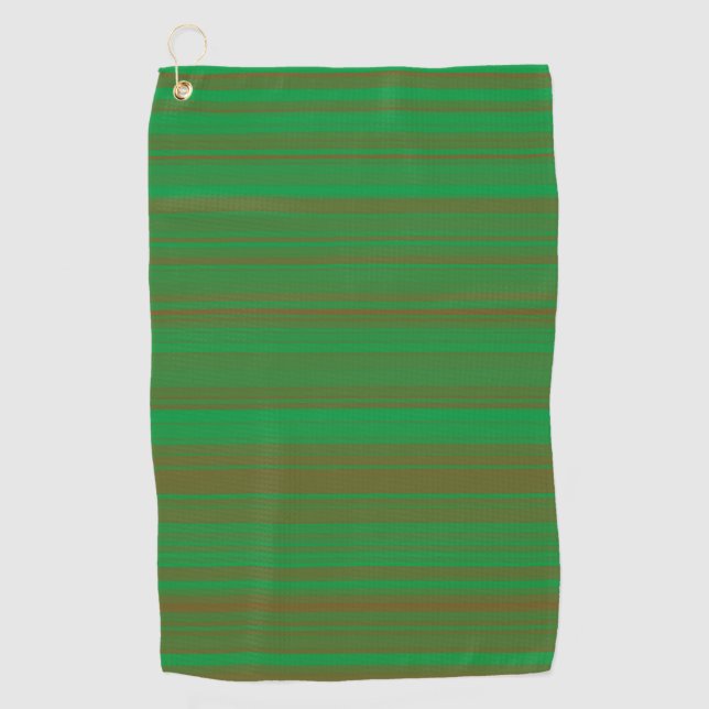 Serviette De Golf Grandes Brown vertes (Devant)