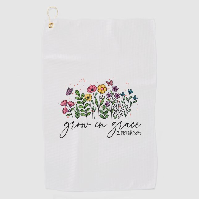 Serviette De Golf Grandir en grâce (Devant)