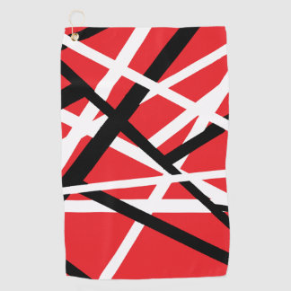 Serviette De Golf Graphique noir, rouge et blanc