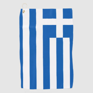 Serviette De Golf Greek flag