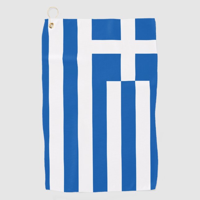 Serviette De Golf Greek flag (Devant)