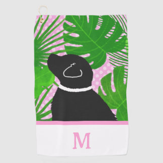 Serviette De Golf Green Tropical Island Black Dog Golf Towne