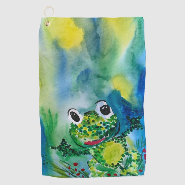 Serviette De Golf Grenouille (Devant)