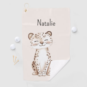 Serviette De Golf Guépard Sauvage
