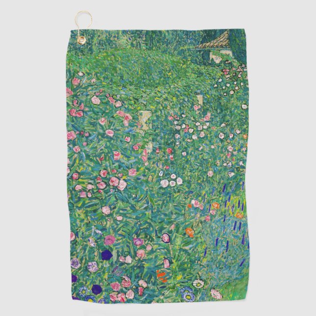 Serviette De Golf Gustav Klimt - Paysage du jardin italien (Devant)