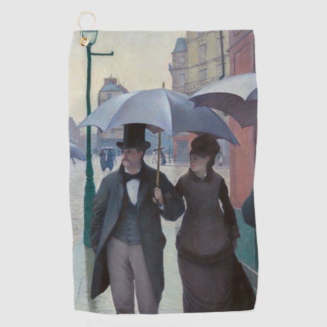 Serviette De Golf Gustave Caillebotte - Paris Street ; Rainy Day (Devant)