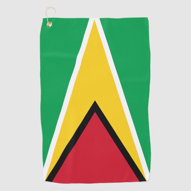 Serviette De Golf Guyana Flag & Guyana vacances de golf /sports (Devant)