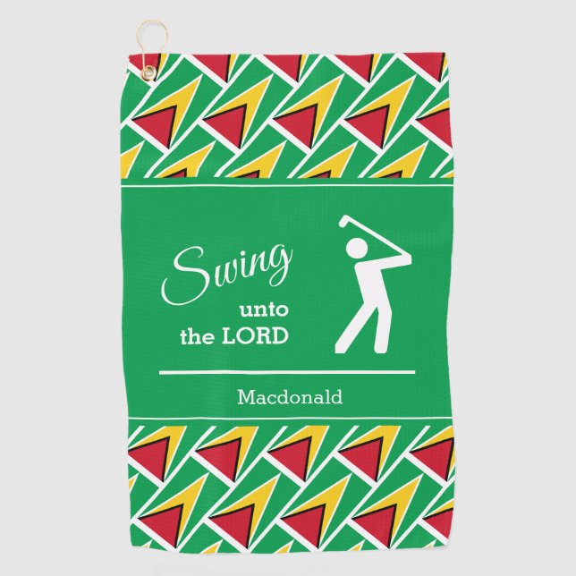 Serviette De Golf GUYANA personnalisé (Devant)