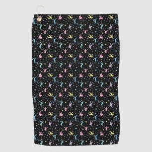 Serviette De Golf Gymnastique Féminine Gymnastes avec Étoiles