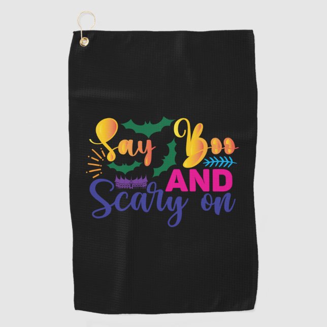 Serviette De Golf Halloween (Devant)