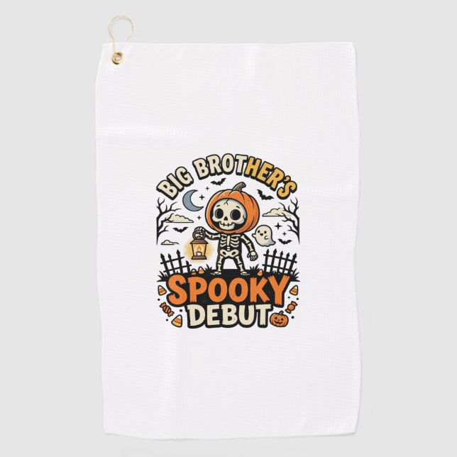Serviette De Golf Halloween Big Brother Début Épouvantable (Devant)