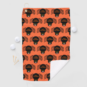 Serviette de golf Halloween Black Spider