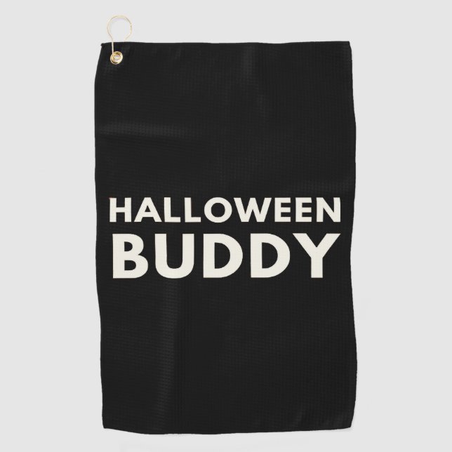 Serviette De Golf Halloween Buddy (Devant)