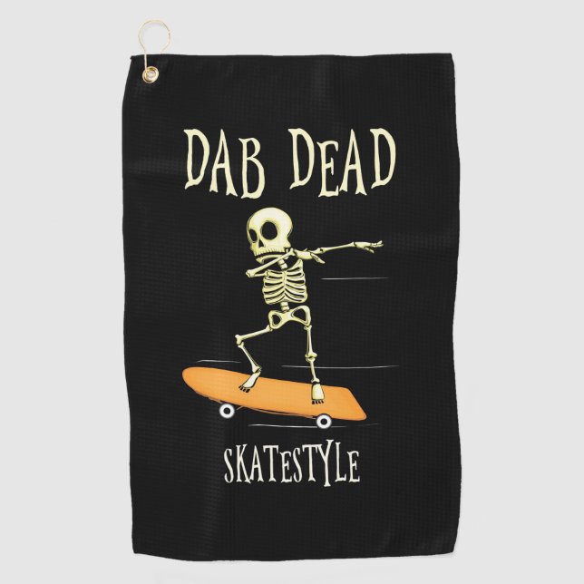 Serviette De Golf Halloween Dabbing Skatestyle (Devant)