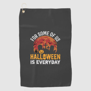 Serviette De Golf Halloween est tous les jours Lune de cimetière eff