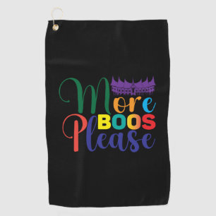 Serviette De Golf Halloween Plus de livres S'il vous plaît Anniversa