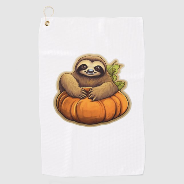 Serviette De Golf Halloween sur le thème du fentes T-shirt surdimens (Devant)