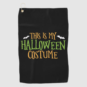 Serviette De Golf Halloween - Voici Mon Costume D'Halloween