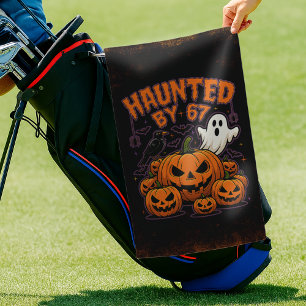 Serviette De Golf Hanté par 67 Drôle de Fantôme et Citrouille Hallow