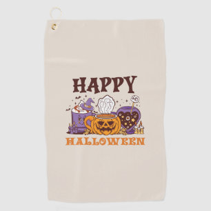 Serviette De Golf Happy Halloween café brasse