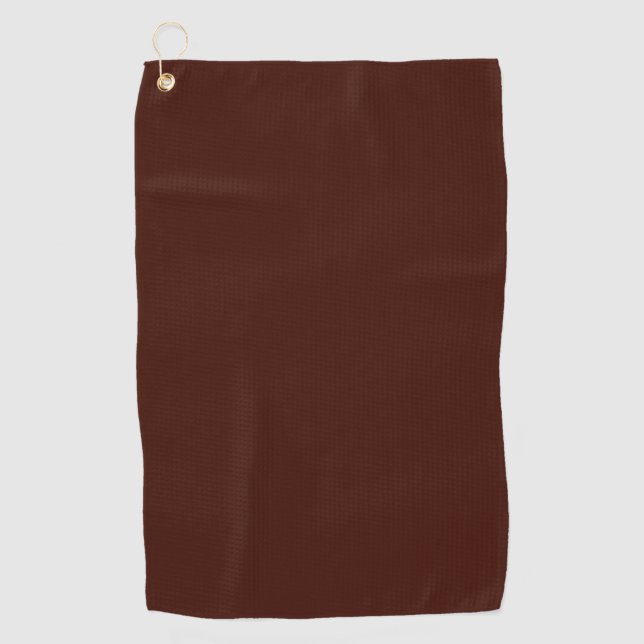Serviette De Golf Haricot noir (couleur solide) (Devant)